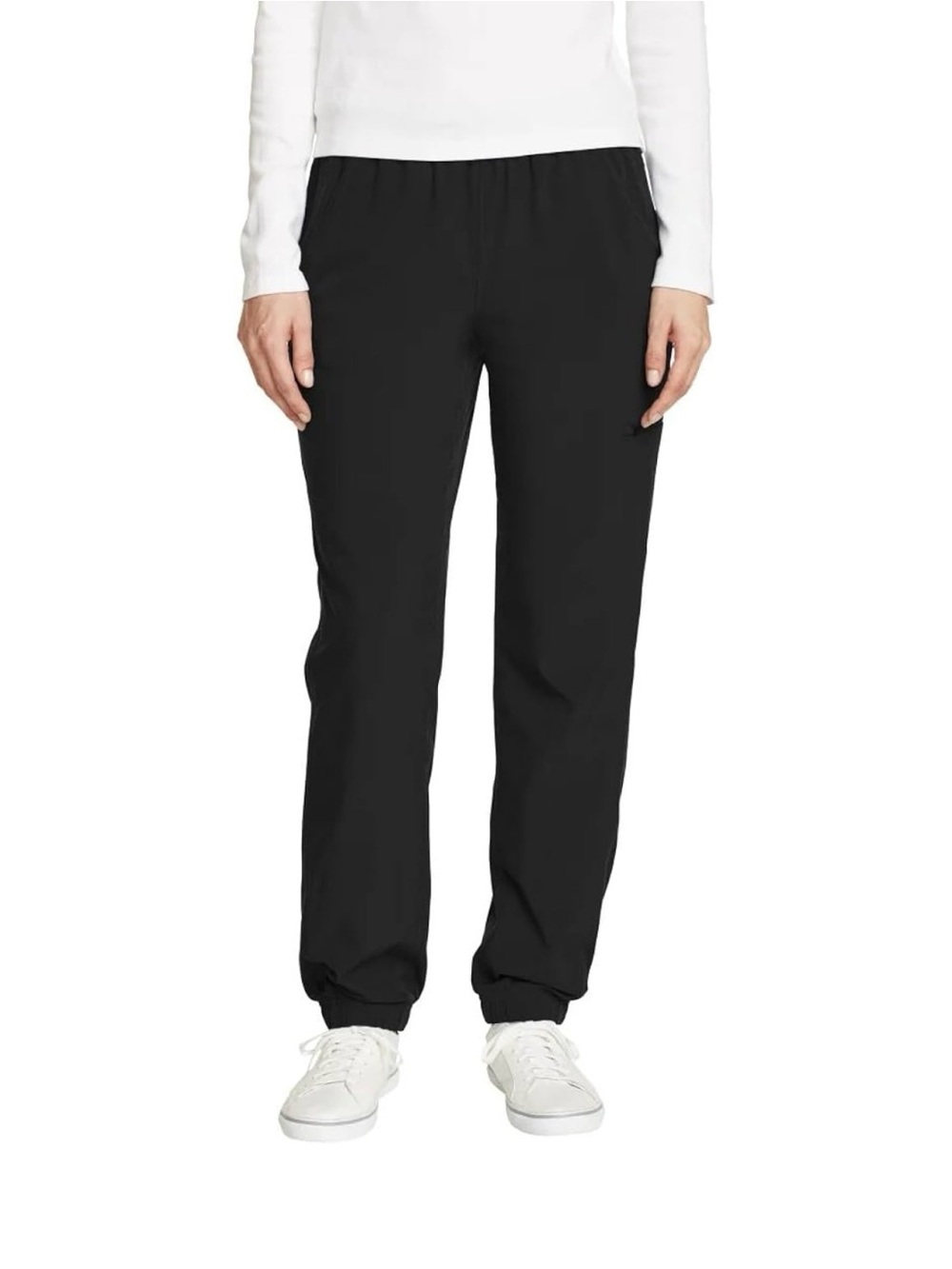 Eddie Bauer Women's Fleece Lined Pants StormRepel & UPF 50+ Black 12